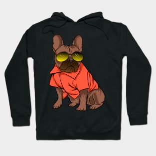 Funny Retro 90s French Bulldog | Dog Lover Gift Hoodie